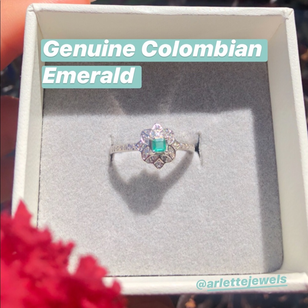 Victorian Colombian emerald